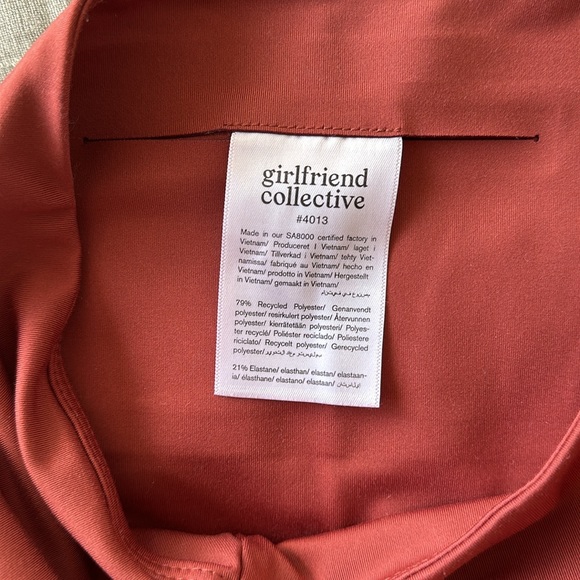 Girlfriend Collective High Rise Run Short - Picture 4 of 4